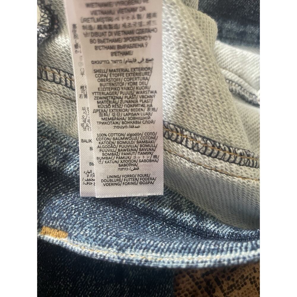 Rag And Bone Miramar Sophie Wide Leg Cotton Printed Denim Size 27 Venice Wash - Picture 4 of 4